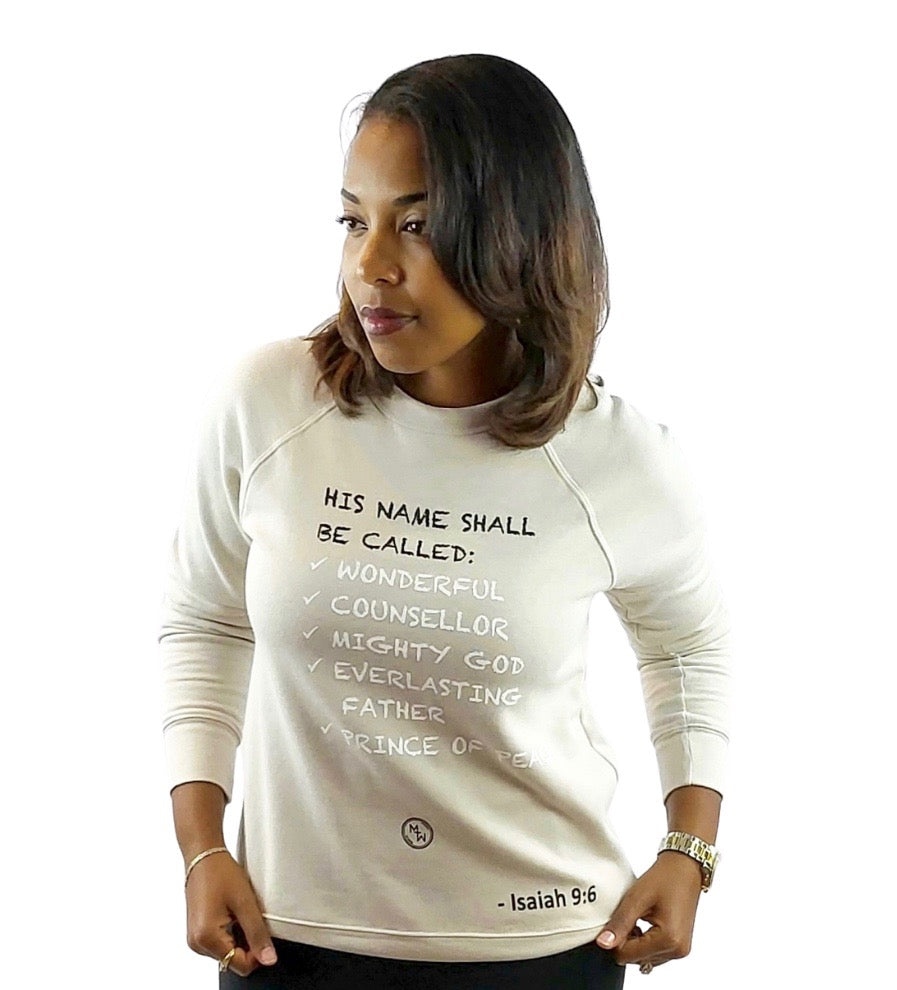 Unisex Isaiah 9:6 Crewneck Sweatshirt