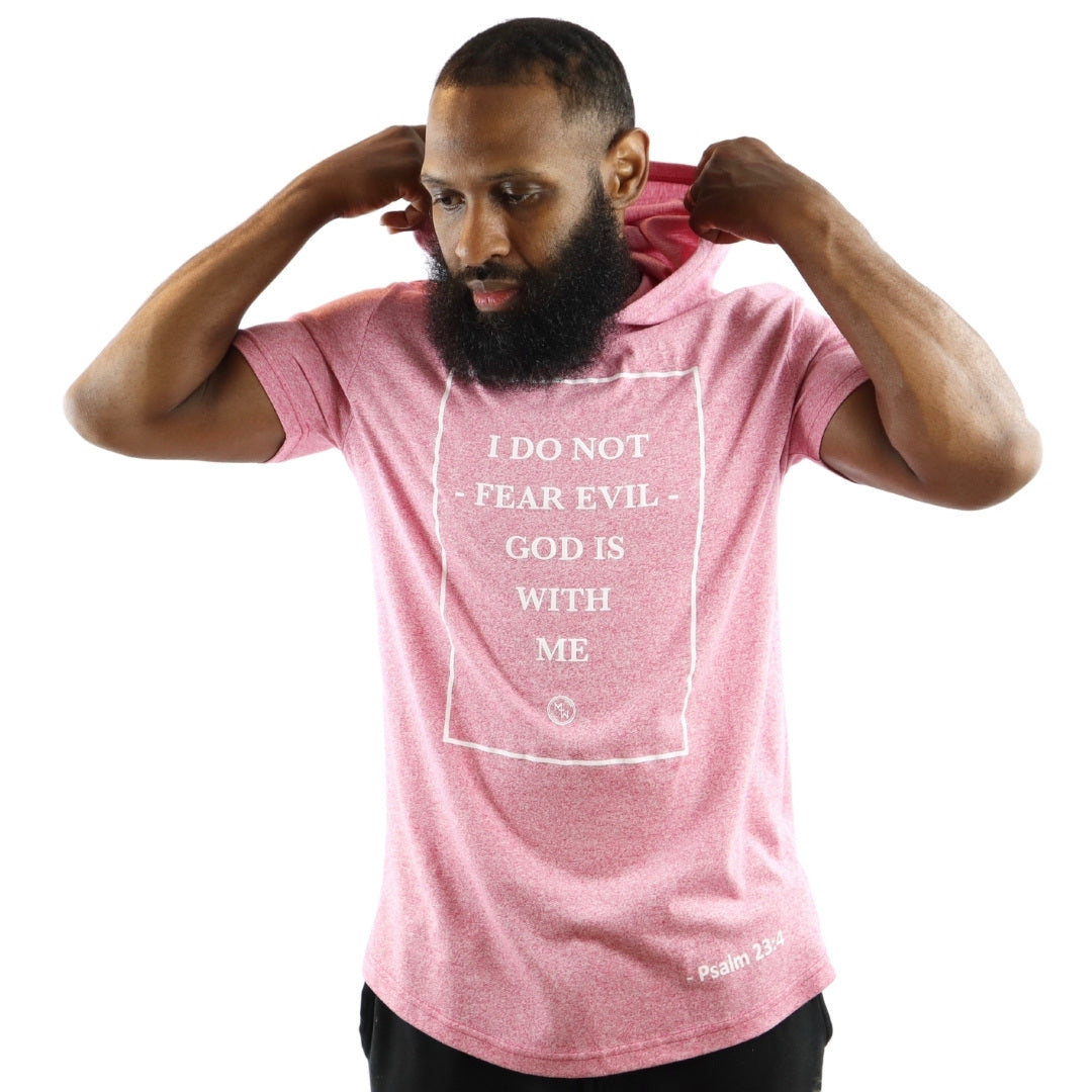 Men's Psalm 23:4 Active Short Sleeve Hoodie